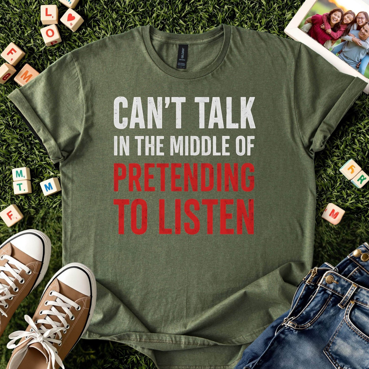 Can’t Talk Funny Quote Shirt