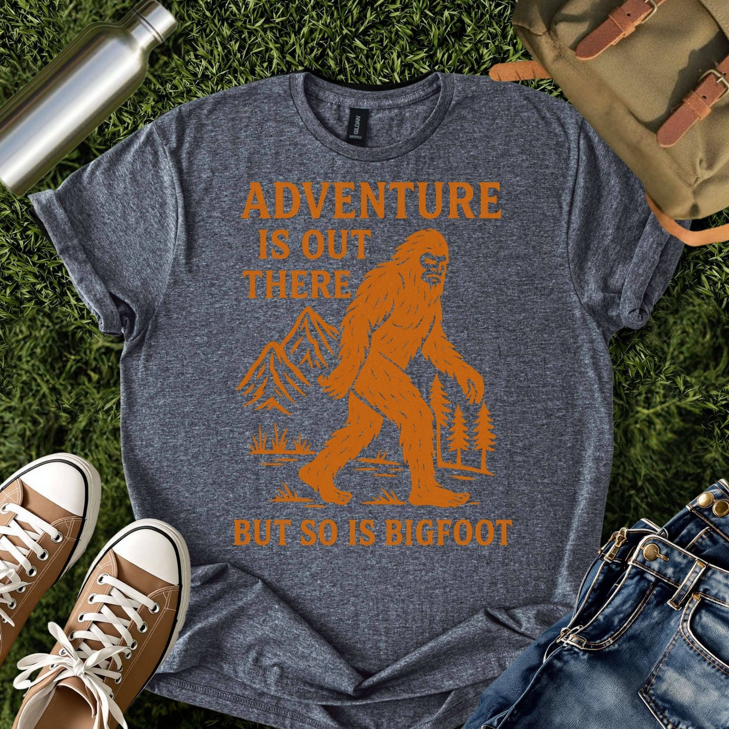 Funny Bigfoot Hiking Shirt