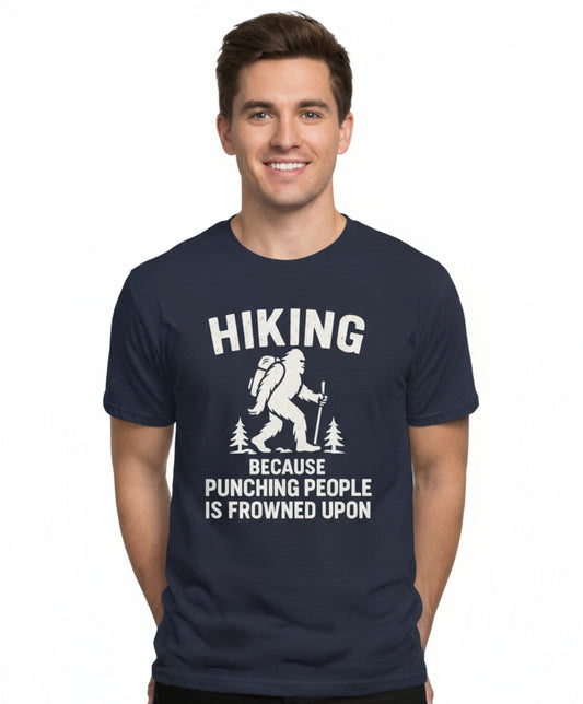Bigfoot Hiking Humor Tee