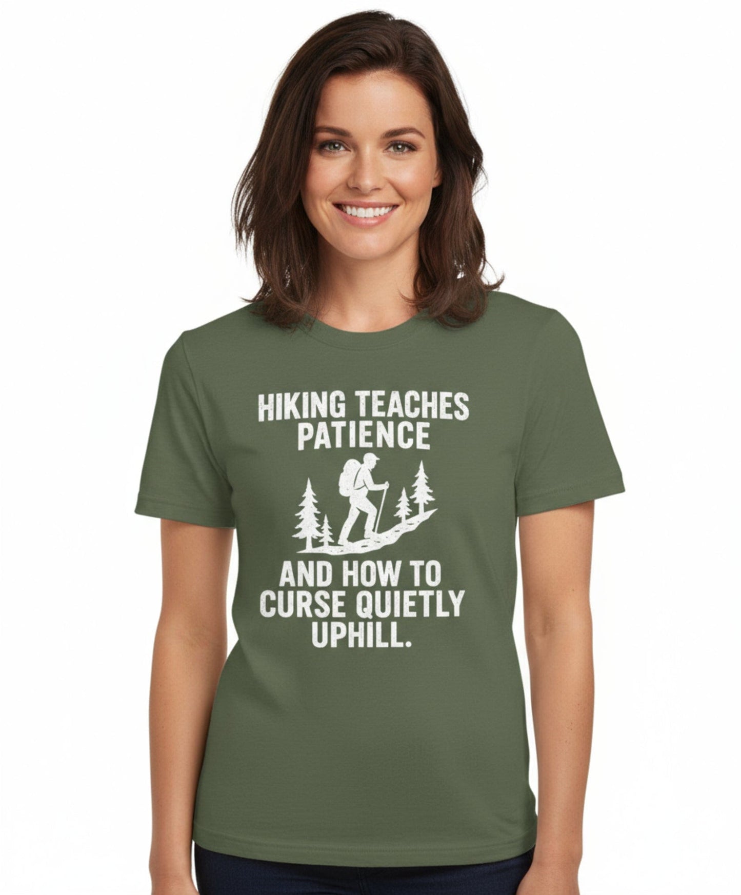 Hiking Teaches Patience Funny T-Shirt