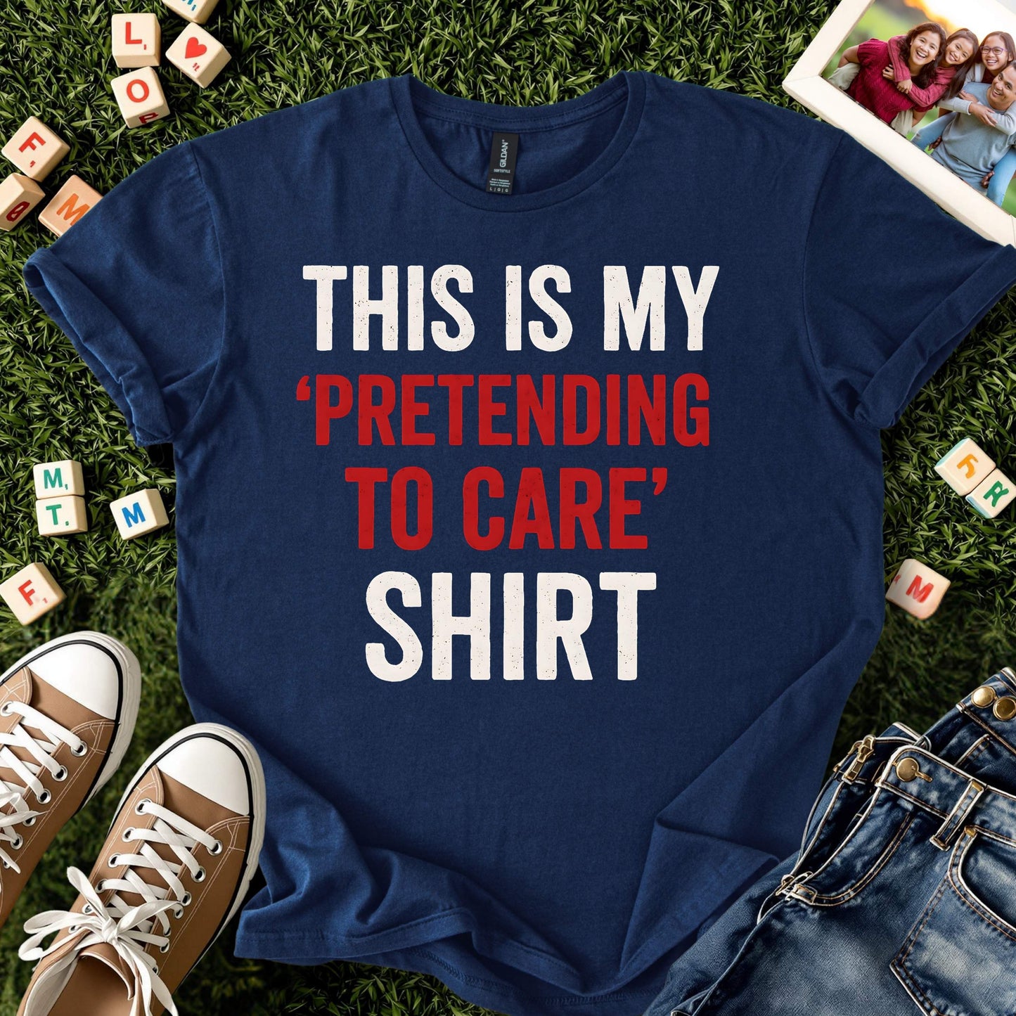 Pretending to Care Tee