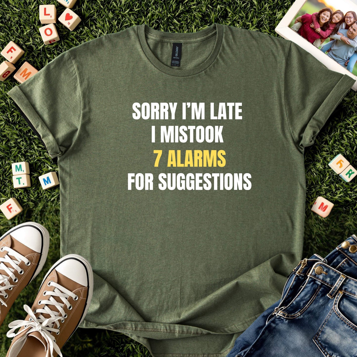 Overslept Humor T-Shirt