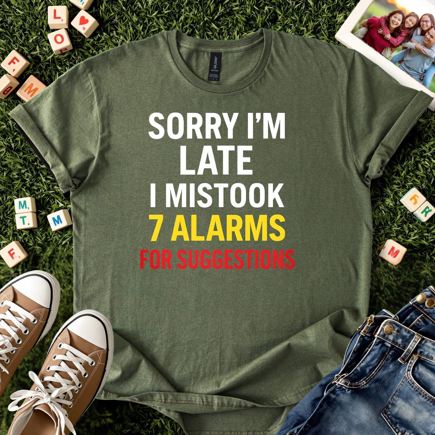 7 Alarms Funny Tee