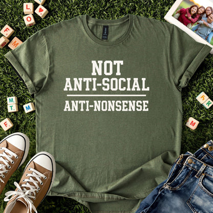 Not Anti-Social Anti-Nonsense Tee