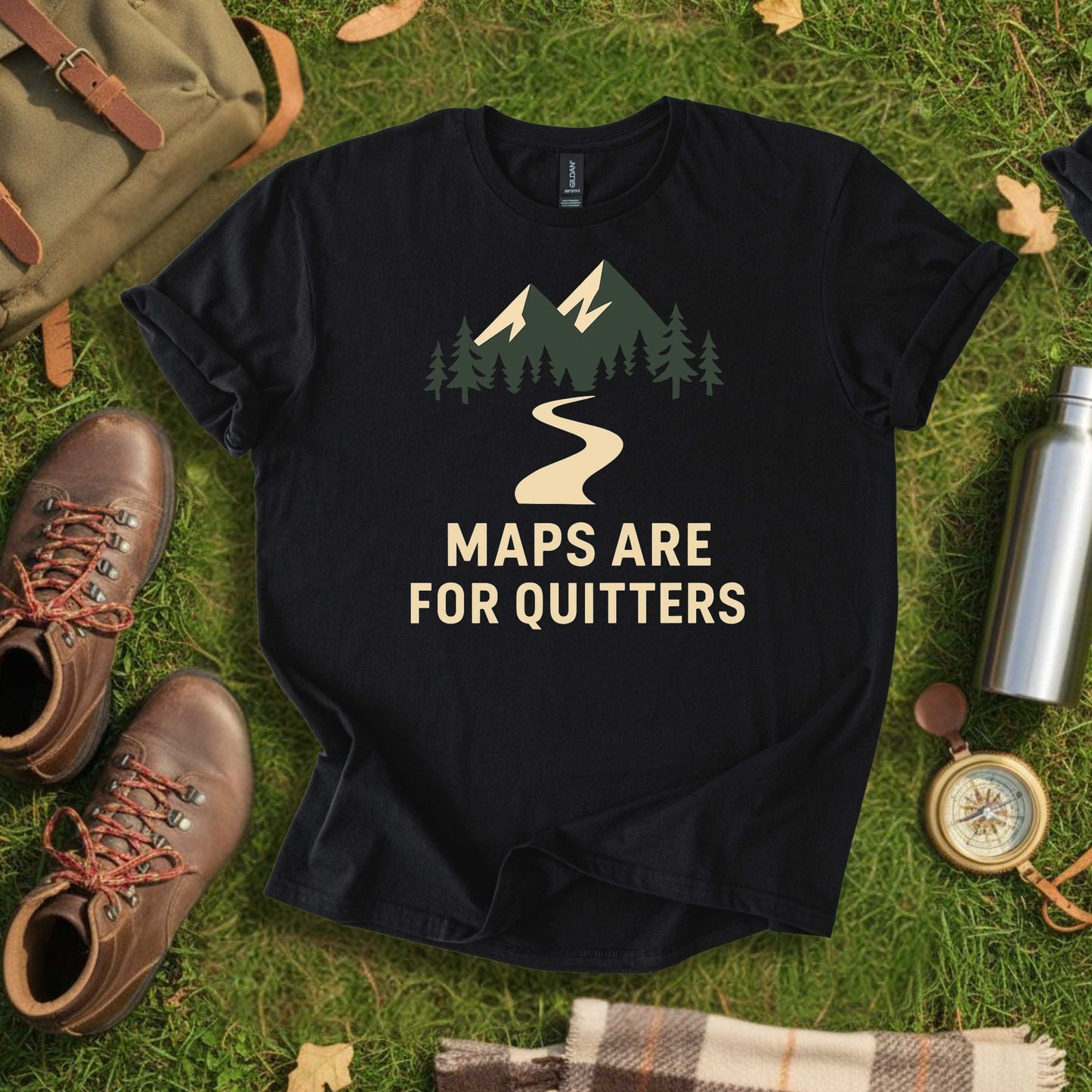 Maps Are for Quitters Tee