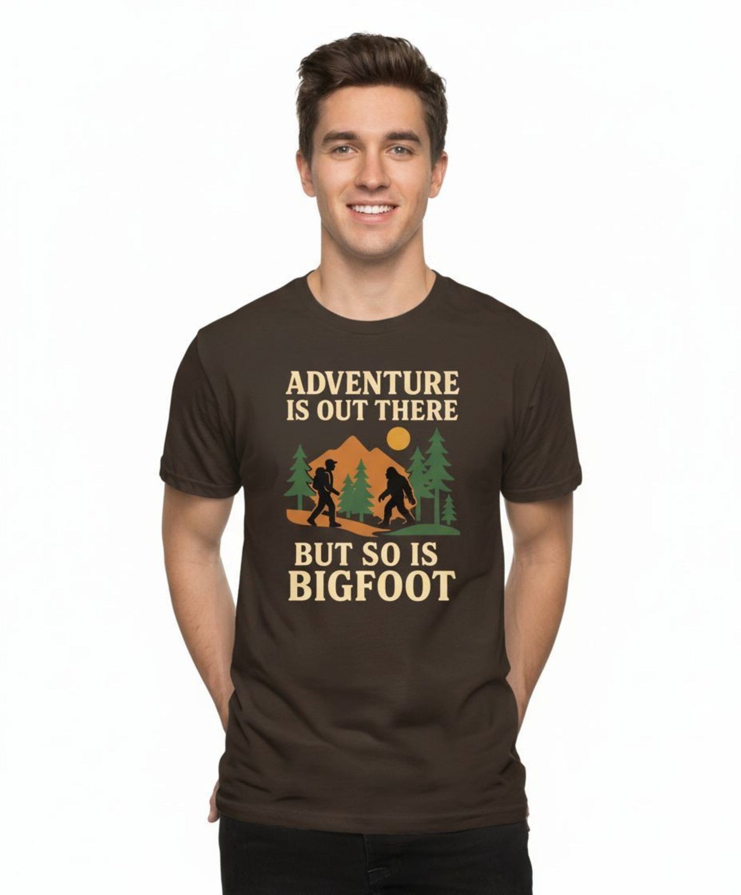 Funny Bigfoot Hiking Shirt
