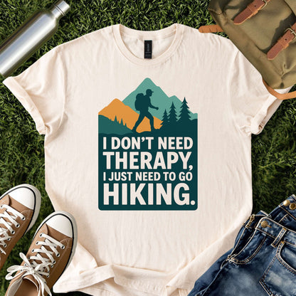 Funny Hiking Therapy Shirt