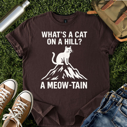 Cat Lover Mountain Pun Tee