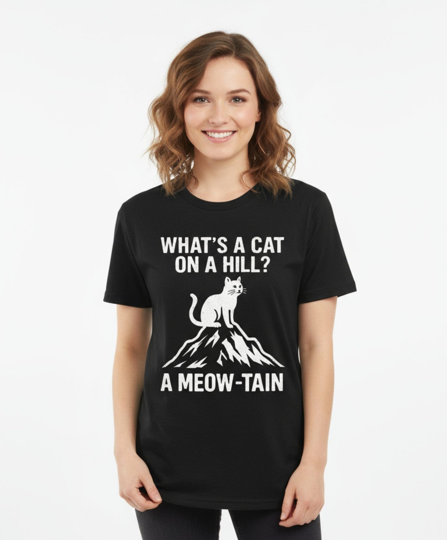 Cat Lover Mountain Pun Tee