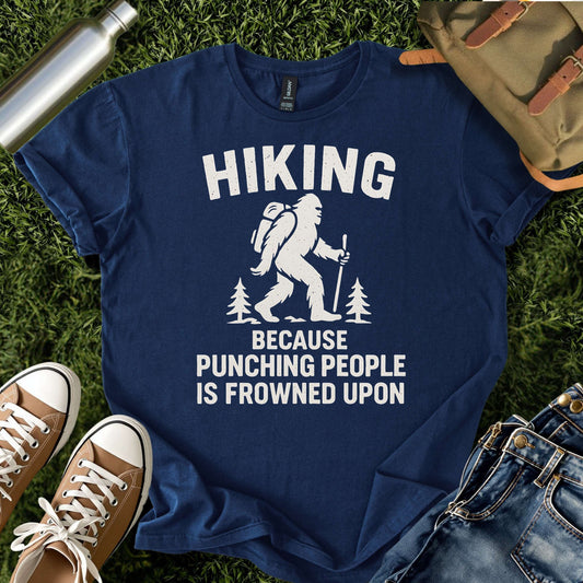 Bigfoot Hiking Humor Tee