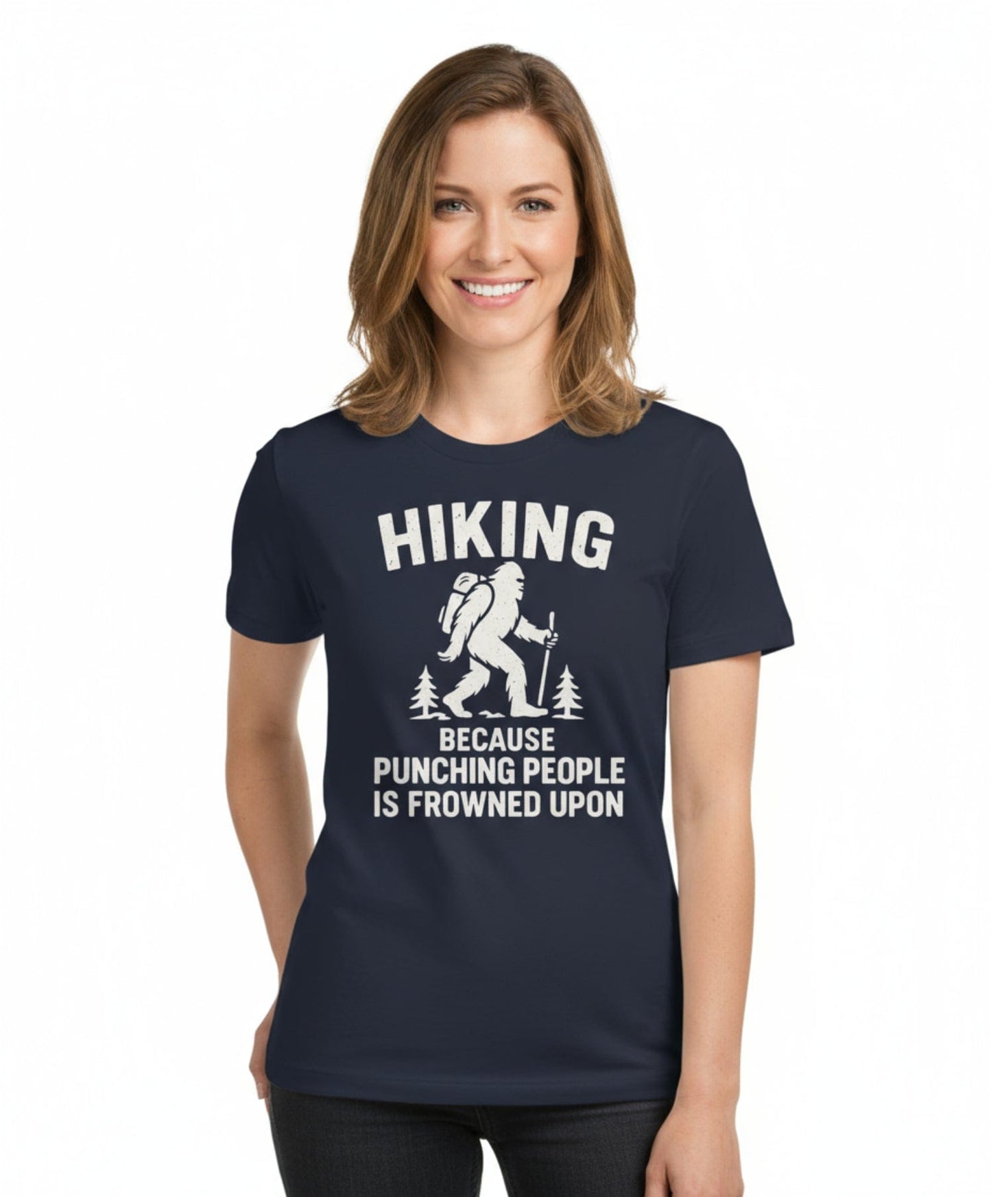 Bigfoot Hiking Humor Tee
