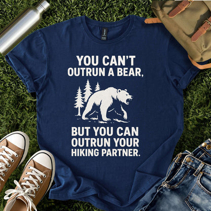 Funny Hiking Bear Outdoor Tee