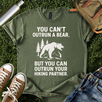 Funny Hiking Bear Outdoor Tee
