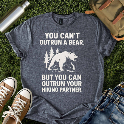 Funny Hiking Bear Outdoor Tee