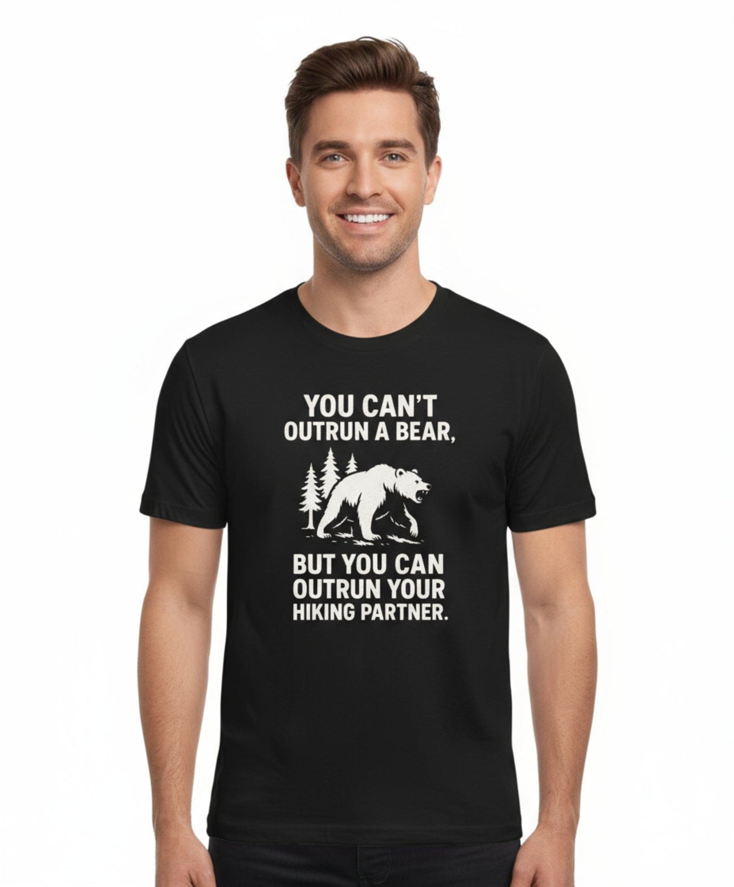 Funny Hiking Bear Outdoor Tee