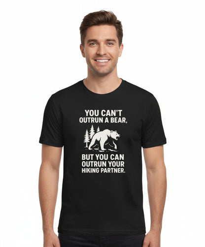 Funny Hiking Bear Outdoor Tee