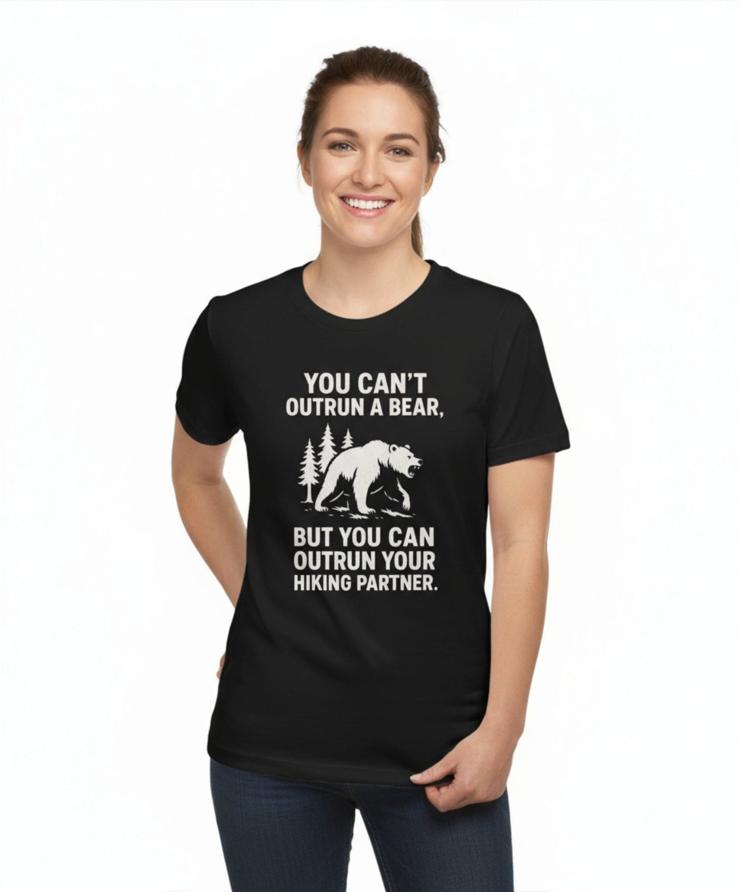 Funny Hiking Bear Outdoor Tee