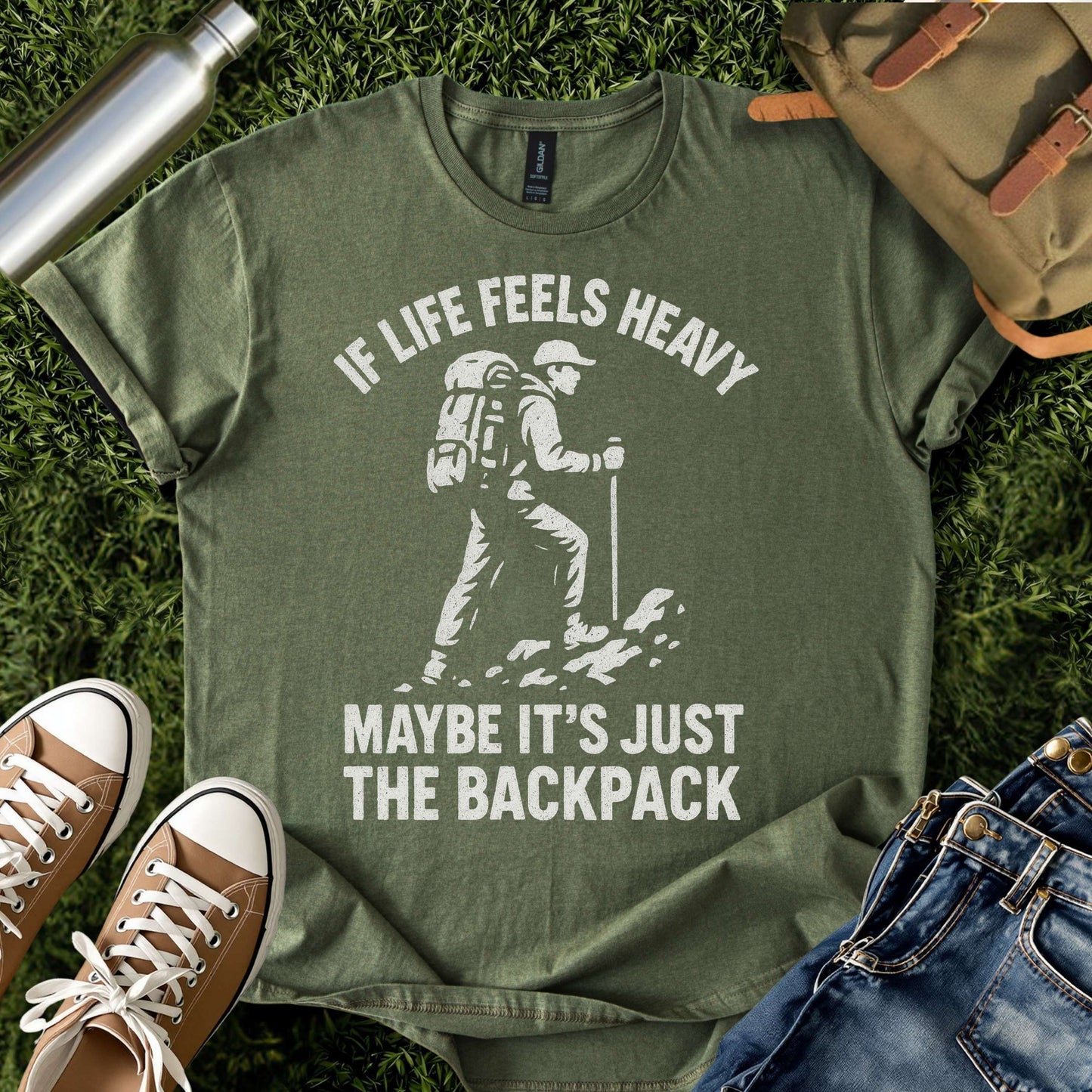 If Life Feels Heavy Hiking T-Shirt
