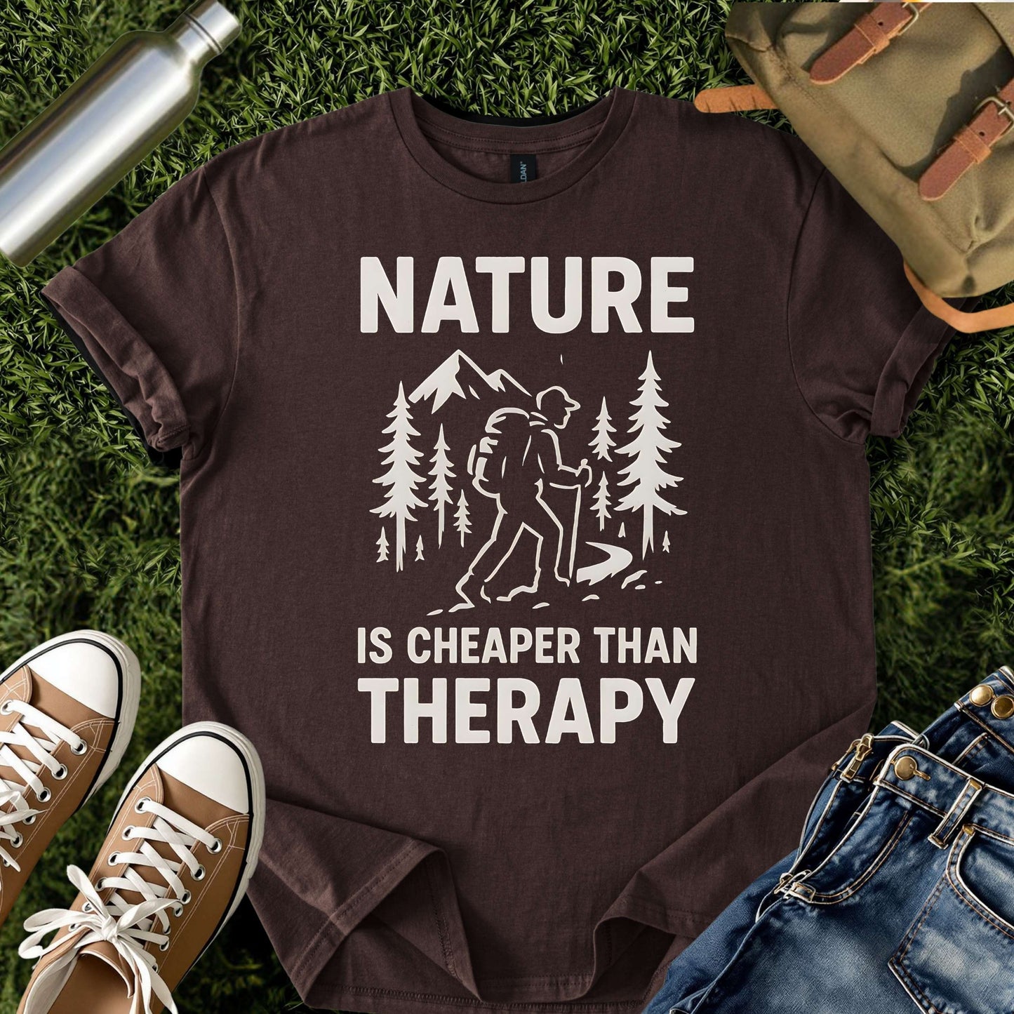 Nature Is Cheaper Than Therapy T-Shirt