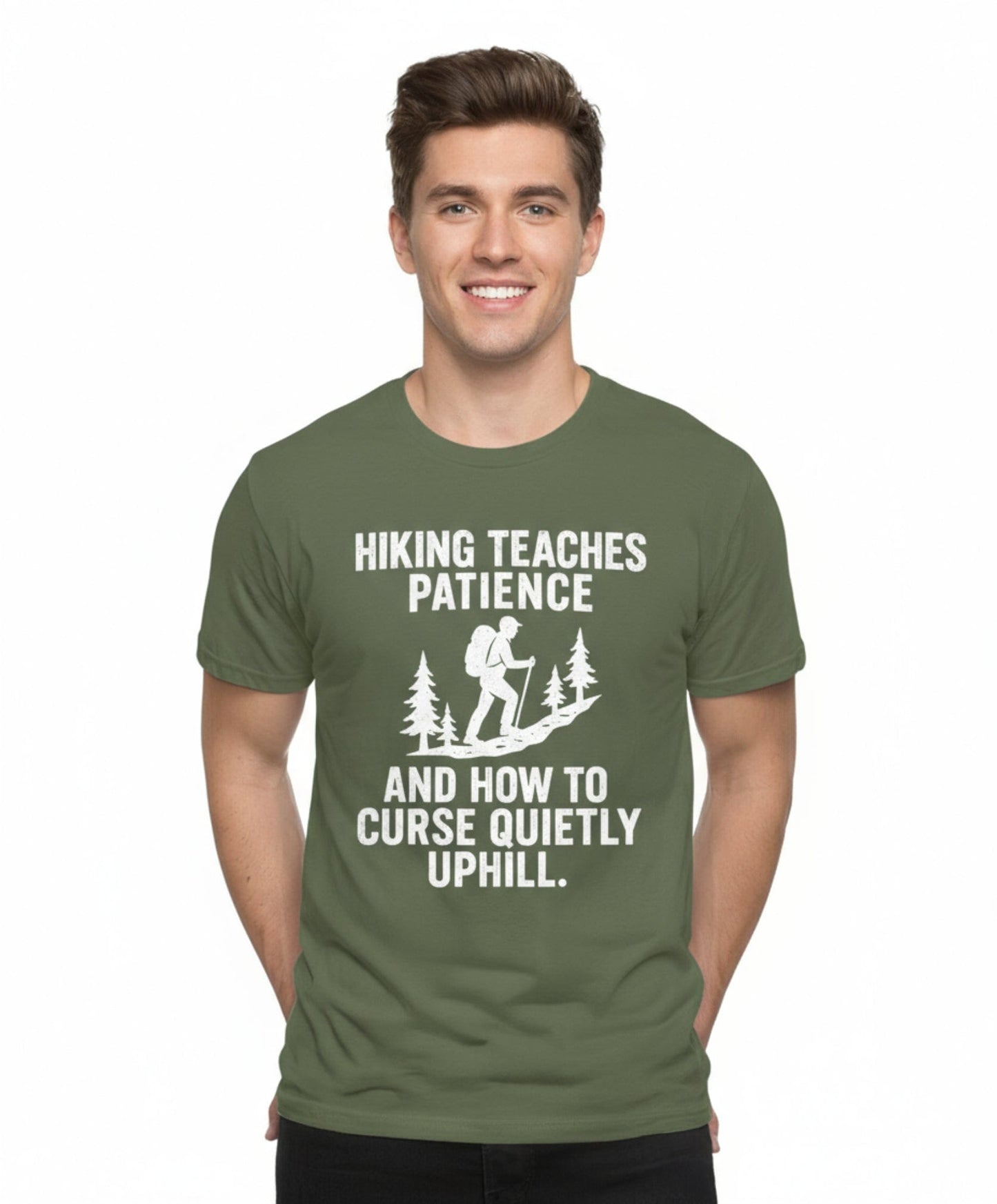 Hiking Teaches Patience Funny T-Shirt