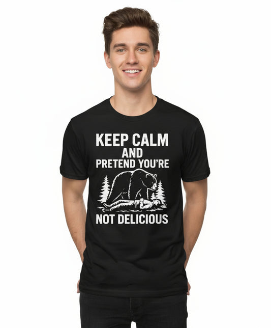 Funny Bear Encounter Hiking Tee