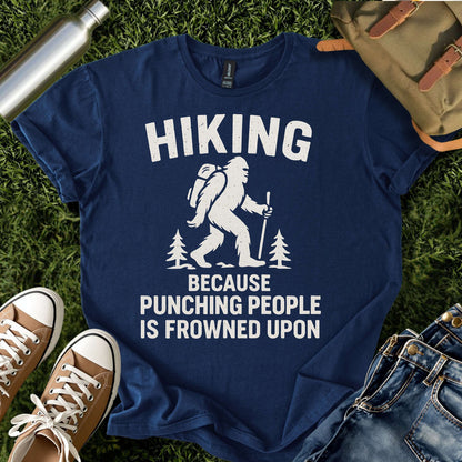 Funny Bigfoot Hiking Shirt