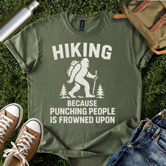 Funny Bigfoot Hiking Shirt