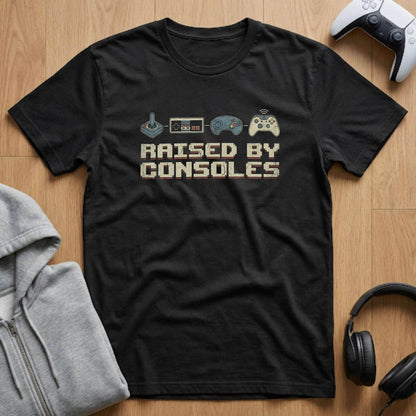 Raised by Consoles Gamer Tee