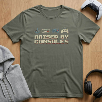 Raised by Consoles Gamer Tee