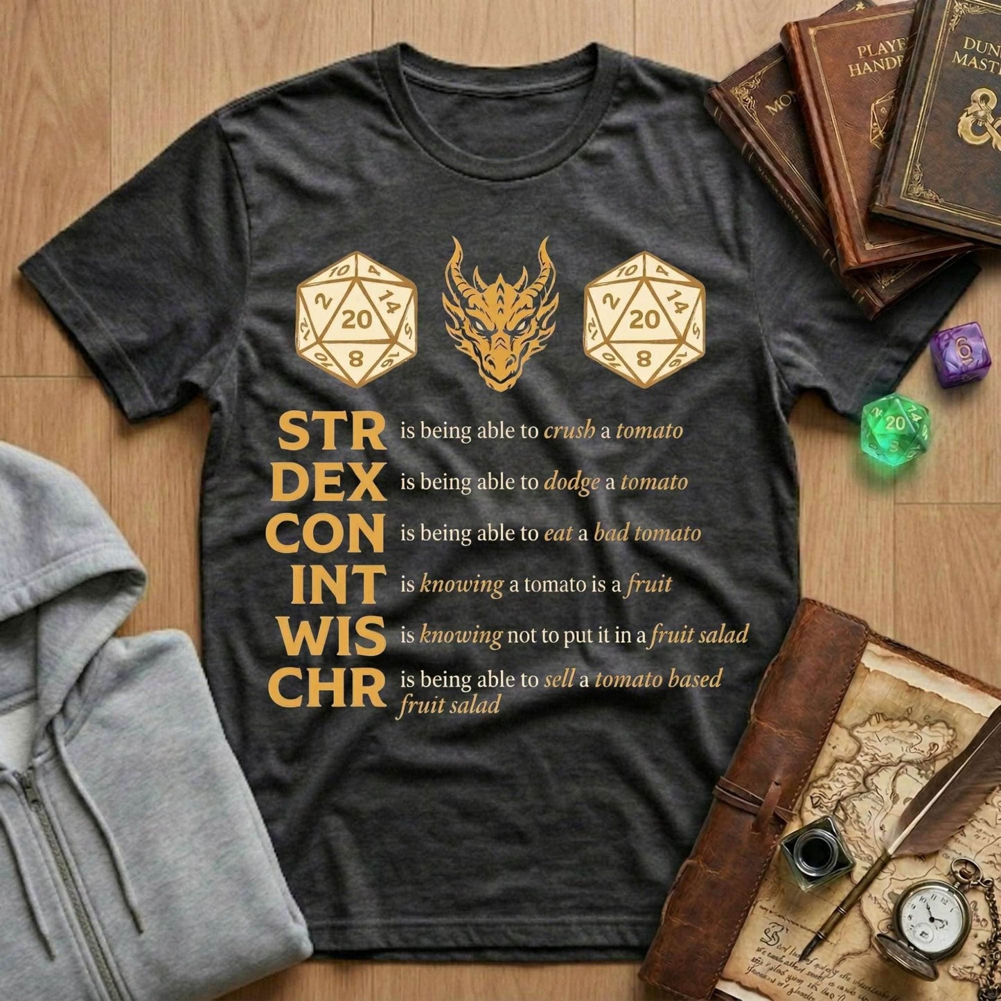 Tomato Dnd Stat Tee
