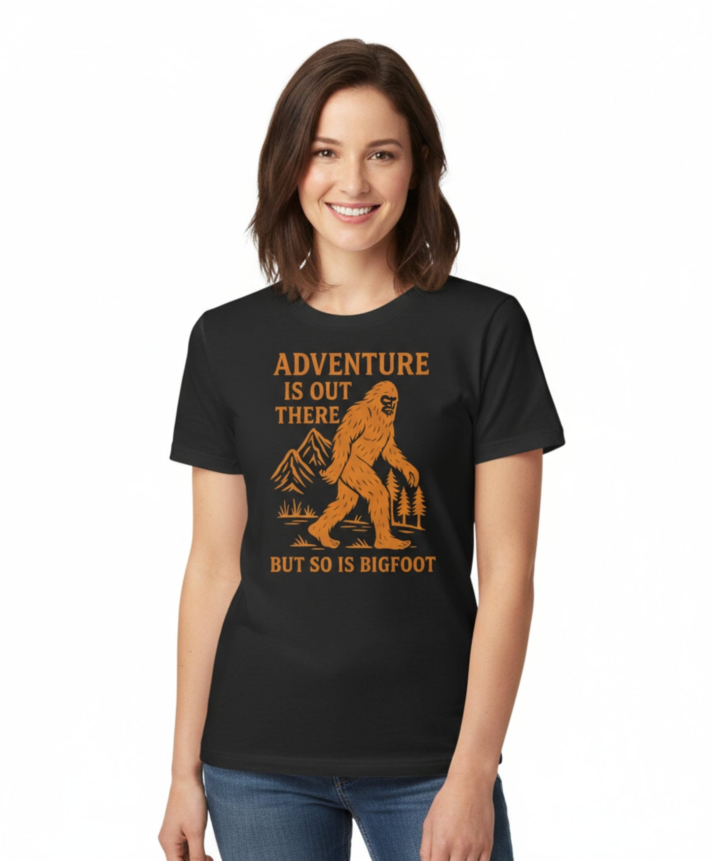 Funny Bigfoot Hiking Shirt
