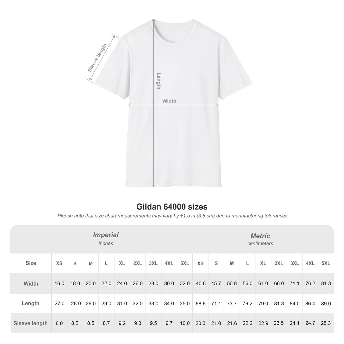 bmp-sizechart-tshirt for Hobbies Theme